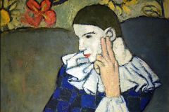 Pablo Picasso 1901 Seated Harlequin - New York Metropolitan Museum Of Art.jpg